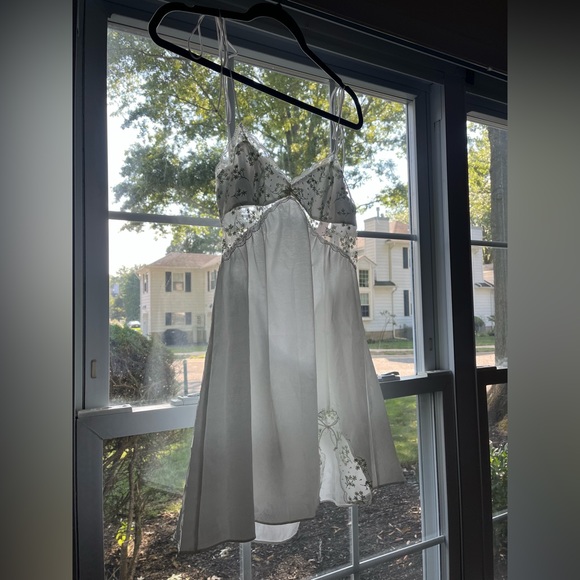 For Love & Lemons Baby’s Breath Slip Dress in Ivory - Picture 2 of 14